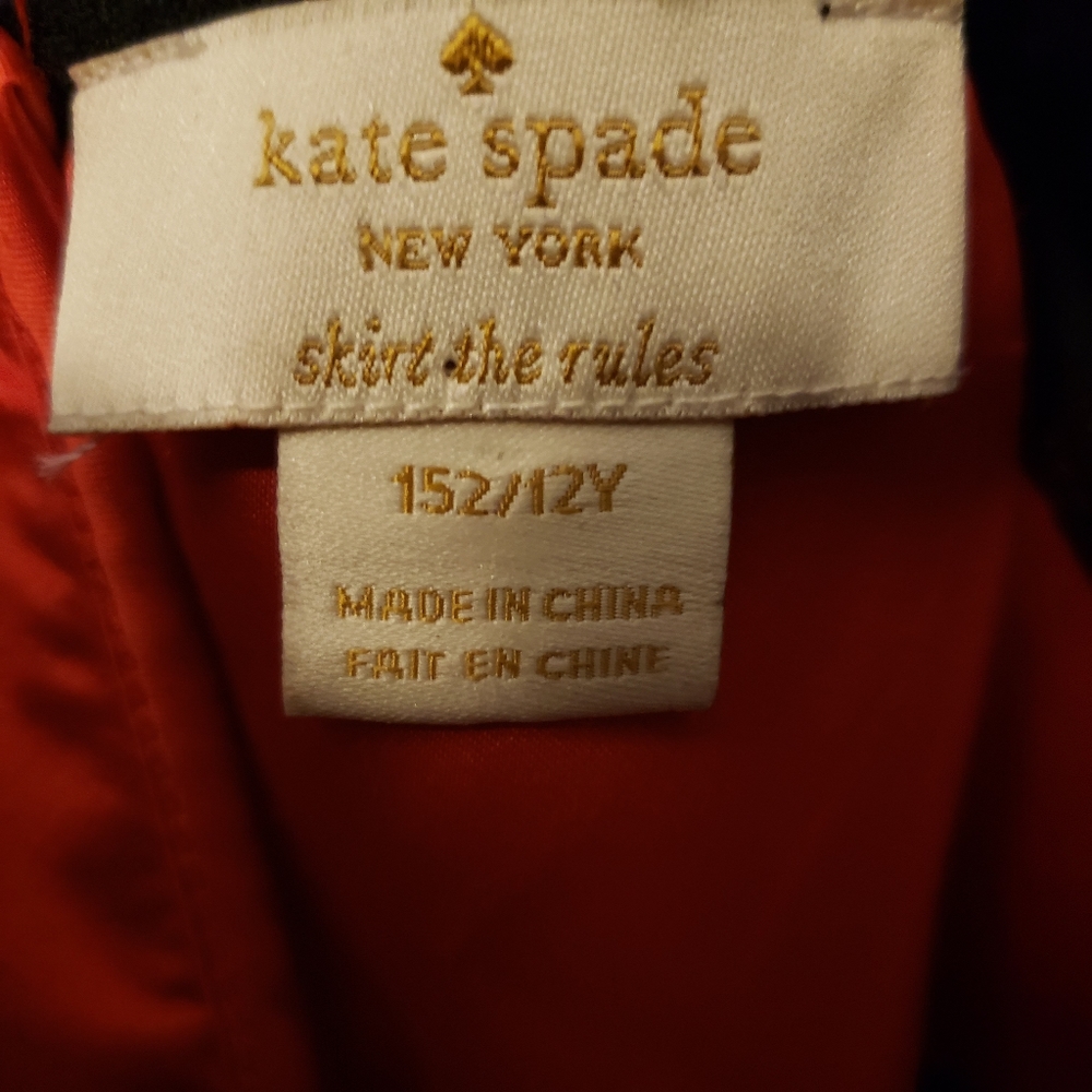 🎉 Host Pick 🎉  Kate Spade Red Holiday Chiffon Dress - 152/12Y - Picture 7 of 7